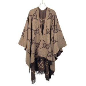 Gucci | Jackets & Coats | Gucci Poncho Gg Logo Reversible